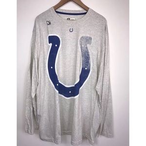 NWT NFL Indianapolis Colts Gray Horseshoe Shirt